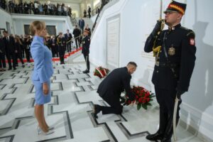 06.08.2025. Warszawa Uroczyste zaprzysiężenie prezydenta RP Karola Nawrockiego przed Zgromadzeniem Narodowym / Fot. PAP/Rafał Guz