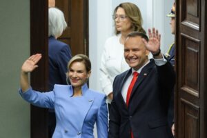 06.08.2025. Warszawa Uroczyste zaprzysiężenie prezydenta RP Karola Nawrockiego przed Zgromadzeniem Narodowym / Fot. PAP/Paweł Supernak