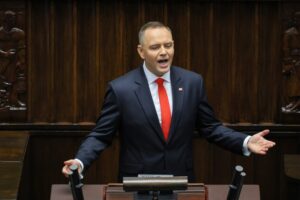 06.08.2025. Warszawa Uroczyste zaprzysiężenie prezydenta RP Karola Nawrockiego przed Zgromadzeniem Narodowym / Fot. PAP/Paweł Supernak