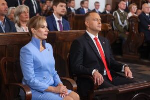06.08.2025. Warszawa Uroczyste zaprzysiężenie prezydenta RP Karola Nawrockiego przed Zgromadzeniem Narodowym / Fot. PAP/Leszek Szymański