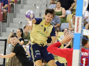 16.08.2025. Opole. Turniej z okazji 80-lecia Corotop Gwardii Opole: Industria Kielce - Corotop Gwardia Opole / Fot. PAP/Krzysztof Świderski