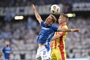 16.08.2025. Poznań. Mecz Lech Poznań - Korona Kielce / Fot. PAP/Jakub Kaczmarczyk