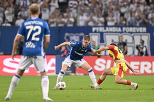 16.08.2025. Poznań. Mecz Lech Poznań - Korona Kielce / Fot. PAP/Jakub Kaczmarczyk