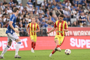 16.08.2025. Poznań. Mecz Lech Poznań - Korona Kielce / Fot. PAP/Jakub Kaczmarczyk