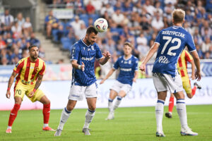 16.08.2025. Poznań. Mecz Lech Poznań - Korona Kielce / Fot. PAP/Jakub Kaczmarczyk