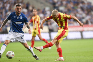 16.08.2025. Poznań. Mecz Lech Poznań - Korona Kielce / Fot. PAP/Jakub Kaczmarczyk
