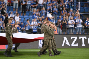 16.08.2025. Poznań. Mecz Lech Poznań - Korona Kielce / Fot. PAP/Jakub Kaczmarczyk