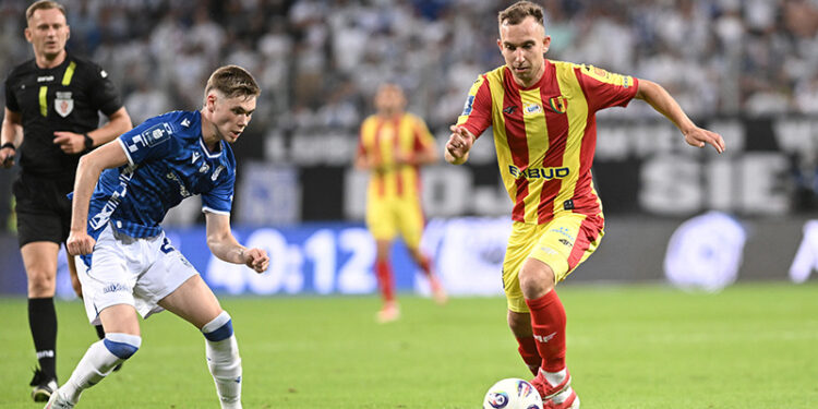 16.08.2025. Poznań. Mecz Lech Poznań - Korona Kielce / Fot. PAP/Jakub Kaczmarczyk