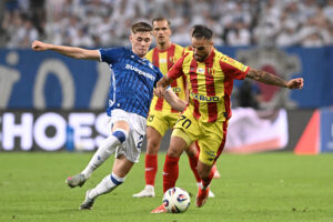 16.08.2025. Poznań. Mecz Lech Poznań - Korona Kielce / Fot. PAP/Jakub Kaczmarczyk