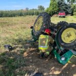 08.08.2025. Nowa Wieś. Wypadek / źródło: PSP Sandomierz