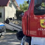 12.08.2025. Ożarów. Wypadek / Fot. OSP Ożarów