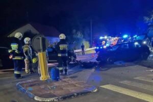 24.08.2025. Jaworznia. Wypadek / Fot. Na Drodze Świętokrzyskie - Facebook