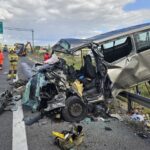 25.08.2025. Mierzawa w powiecie jędrzejowskim. S7. Wypadek / Fot. PSP Jędrzejów