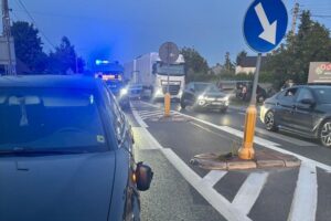 26.08.2025. Radlin. Droga krajowa nr 74. Wypadek / Fot. policja