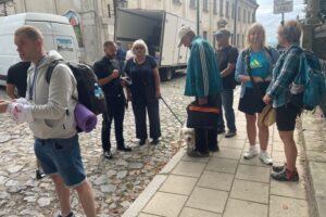 04.08.2025. Sandomierz. Pielgrzymka na Jasną Górę / Fot. Grażyna Szlęzak - Radio Kielce