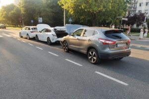 11.08.2025. Kielce. Ul. Sandomierska. Wypadek / Fot. Policja
