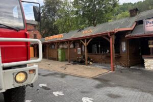 08.08.2025. Bałtów. Pożar w JuraParku / źródło: PSP Ostrowiec Świętokrzyski