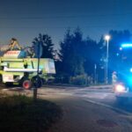 12.08.2025. Śladków Mały. Pożar kombajnu / Fot. Straż Pożarna