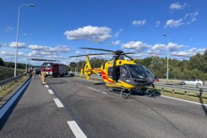 24.08.2025. Suchedniów. Wypadek / Fot. PSP Skarżysko-Kamienna
