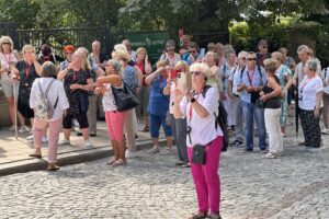 Sandomierz. Turyści / Fot. Grażyna Szlęzak - Radio Kielce