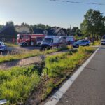 11.08.2025. Młynek. Wypadek / źródło: PSP Starachowice