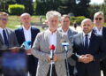 20.08.2025. Kielce. Konferencja PiS w sprawie KPO / Fot. Wiktor Taszłow - Radio Kielce