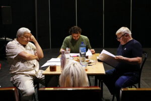 22. 08.2025. Kielce. Próba przed nowym spektaklem teatru TeTaTeT / Fot. Wiktor Taszłow - Radio Kielce