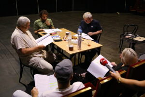 22. 08.2025. Kielce. Próba przed nowym spektaklem teatru TeTaTeT / Fot. Wiktor Taszłow - Radio Kielce