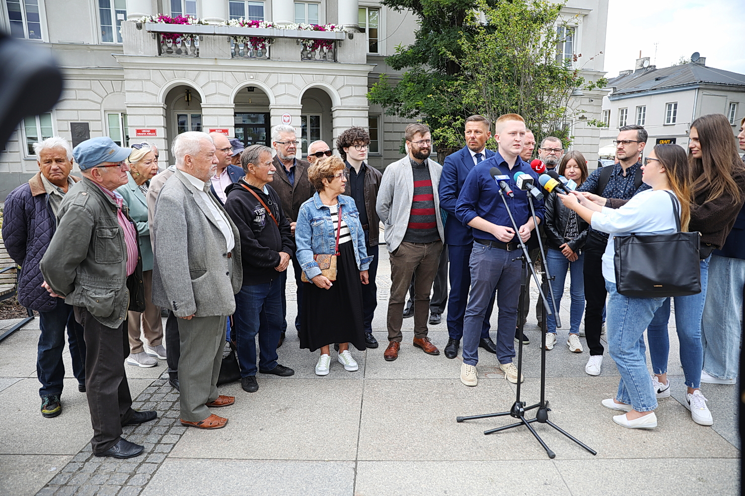 Trzęsienie ziemi w świętokrzyskiej Lewicy - Radio Kielce 25.08.2025. Kielce. Konferencja członków byłych struktur miejskich Nowej Lewicy / Fot. Wiktor Taszłow - Radio Kielce