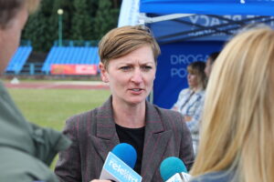 25.08.2025. Kielce. Stadion Lekkoatletyczny przy ul. Leszka Drogosza. Kurs operatora drona, zorganizowany przez OHP w Kielcach / Fot. Wiktor Taszłow – Radio Kielce