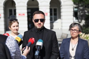 26.05.2025. Kielce. Konferencja Koalicji Obywatelskiej / Fot. Wiktor Taszłow - Radio Kielce
