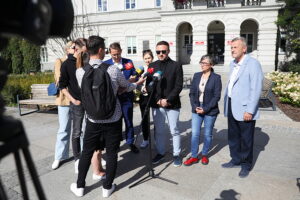 26.05.2025. Kielce. Konferencja Koalicji Obywatelskiej / Fot. Wiktor Taszłow - Radio Kielce
