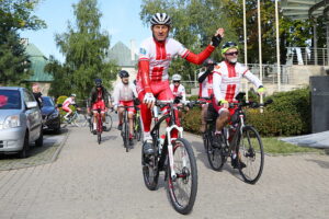 27.08.2025. Kielce. V Rajd Rowerowy z Kielc na Westerplatte / Fot. Wiktor Taszłow - Radio Kielce