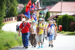 07.08.2025. Lisów. Piesza pielgrzymka na Jasną Górę / Fot. Wiktor Taszłow - Radio Kielce