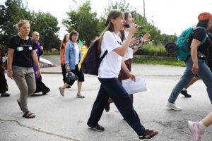 07.08.2025. Lisów. Piesza pielgrzymka na Jasną Górę / Fot. Wiktor Taszłow - Radio Kielce