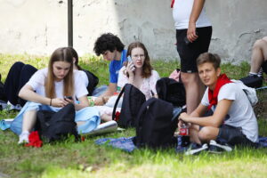 07.08.2025. Lisów. Piesza pielgrzymka na Jasną Górę / Fot. Wiktor Taszłow - Radio Kielce