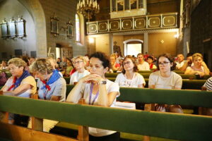 07.08.2025. Lisów. Piesza pielgrzymka na Jasną Górę / Fot. Wiktor Taszłow - Radio Kielce