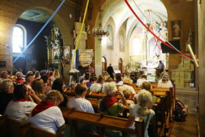 07.08.2025. Lisów. Piesza pielgrzymka na Jasną Górę / Fot. Wiktor Taszłow - Radio Kielce