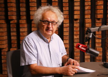 08.08.2025. Radio Kielce. Rozmowa Dnia. Na zdjęciu: Andrzej Mochoń - prezes Targów Kielce / Fot. Wiktor Taszłow - Radio Kielce