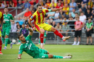 08.08.2025. Kielce. Mecz 4. kolejki PKO BP Ekstraklasy Korona Kielce - Radomiak Radom / Fot. Wiktor Taszłow - Radio Kielce