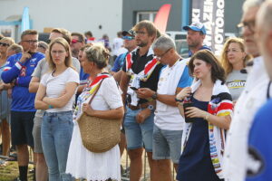 09.08.2025. Piekoszów. Ceremonia zakończenia mistrzostw świata FIM Enduro Vintage Trophy / Fot. Wiktor Taszłow - Radio Kielce