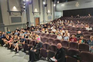 21.08.2025. Sandomierz. Akcja „Tornister pełen uśmiechów” / Fot. Grażyna Szlęzak - Radio Kielce
