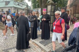 04.08.2025. Sandomierz. Pielgrzymka na Jasną Górę / Fot. Grażyna Szlęzak - Radio Kielce