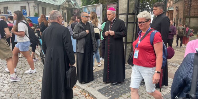 04.08.2025. Sandomierz. Pielgrzymka na Jasną Górę / Fot. Grażyna Szlęzak - Radio Kielce