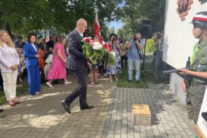 01.08.2025. Sandomierz. Uroczystości z okazji 81. rocznicy wybuchu Powstania Warszawskiego / Fot. Grażyna Szlęzak - Radio Kielce