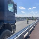 05.08.2025. Sandomierz. Próby obciążeniowe na nowym moście / Fot. Grażyna Szlęzak-Wójcik - Radio Kielce