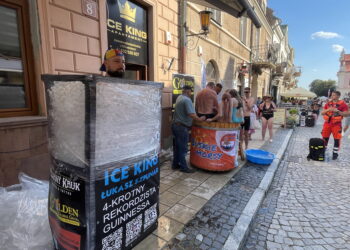 Ice King na sandomierskiej starówce