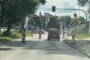 4.08.2025. Kielce. Remont ulicy Kołłątaja / Fot. Jarosław Kubalski – Radio Kielce