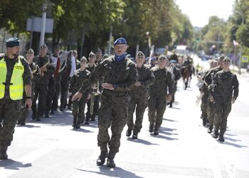 12.08.2025. Kielce. Po raz 60. Marsz Szlakiem I Kompanii Kadrowej wkroczył do Kielc / Fot. Jarosław Kubalski - Radio Kielce