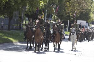12.08.2025. Kielce. Po raz 60. Marsz Szlakiem I Kompanii Kadrowej wkroczył do Kielc / Fot. Jarosław Kubalski - Radio Kielce